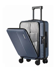 Carry On Front Pocket Luggage Suitcase in Navy