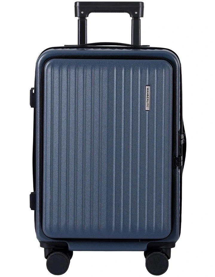 Carry On Front Pocket Luggage Suitcase in Navy image 2