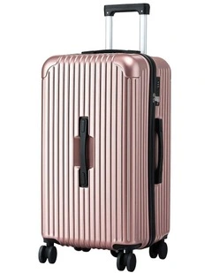 Trunk Luggage Suitcase in Rose Gold