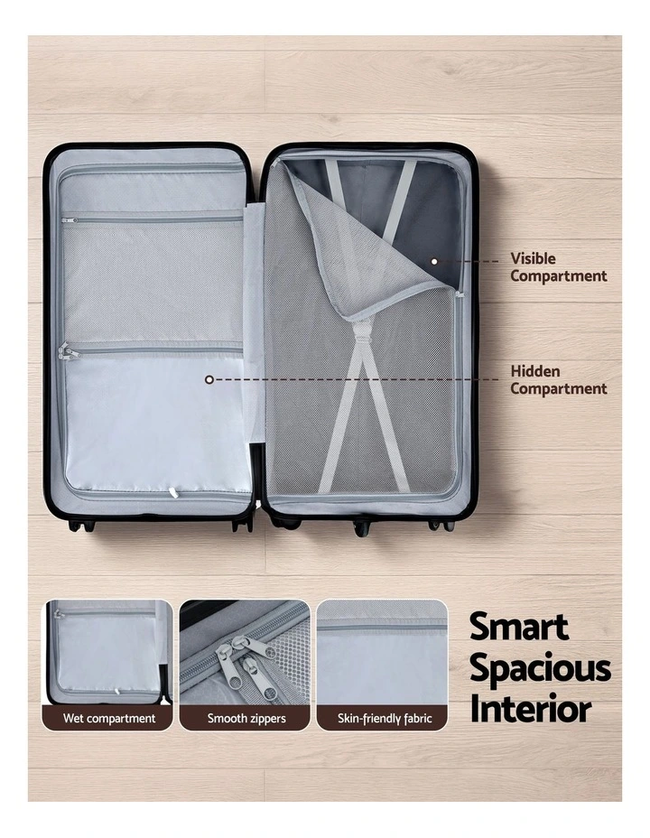 Trunk Luggage Suitcase in Rose Gold image 7