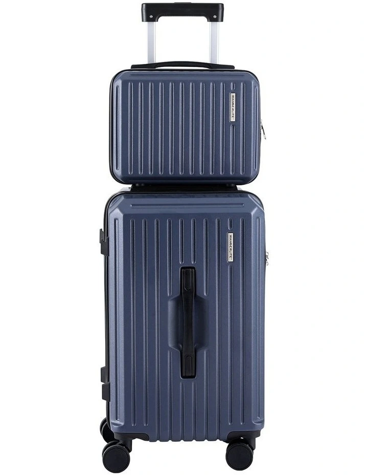 Trunk Luggage Suitcase 2 Pieces in Navy image 3
