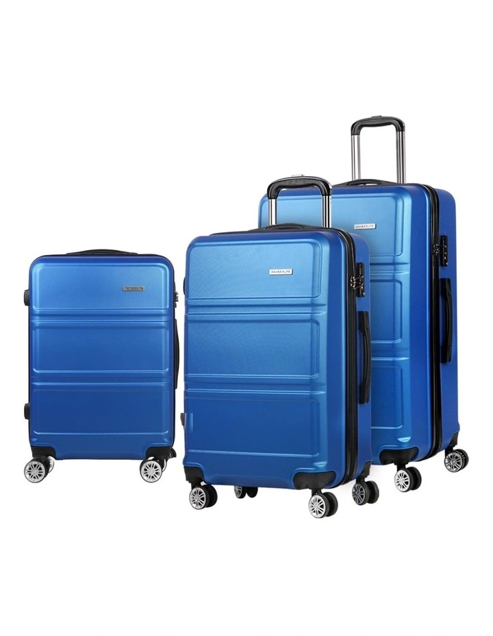 Luggage Trolley Set 3 Pieces in Lightweight Blue image 1