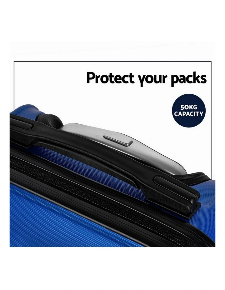Luggage Trolley Set 3 Pieces in Lightweight Blue image 6
