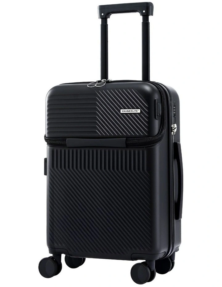 20 Carry-On Front Pocket Luggage in Black image 1