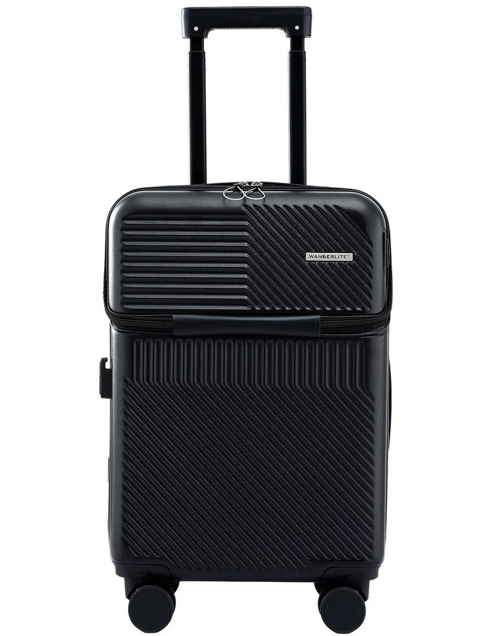 20 Carry-On Front Pocket Luggage in Black image 3