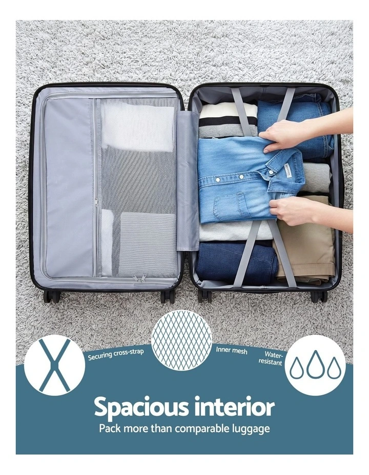 Travel TSA Lightweight Hard Case 28 Luggage Suitcase Trolley in Teal image 7