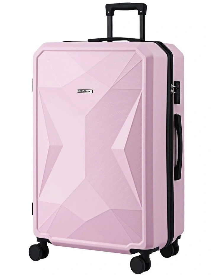 Travel Lightweight TSA Hardshell Luggage Suitcase Trolley 28 inch in Pink image 1