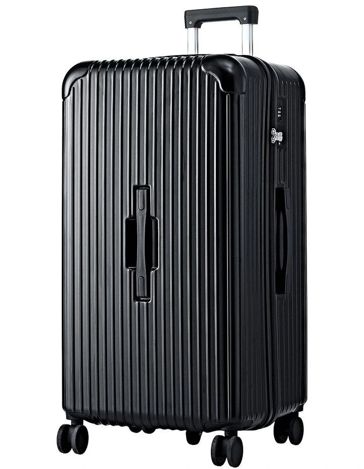 5 Wheels Type-C Port TSA 32 Trunk Luggage Suitcase in Black image 1
