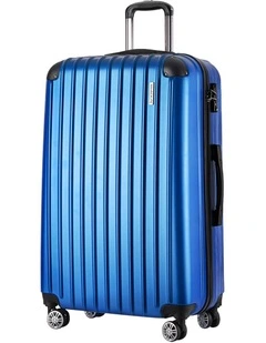 Carry On Hard Case TSA Lock Lightweight 28 Luggage Trolley Travel Suitcase Set 75cm Blue