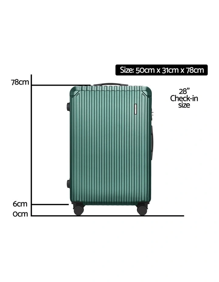 TSA Carry On Hard Case 28 Luggage Travel Suitcase Set in Green image 4
