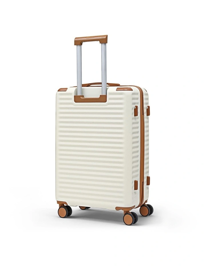 TSA Lightweight Hard Case Travel Suitcase Luggage Trolley Set of 5 in Beige image 3