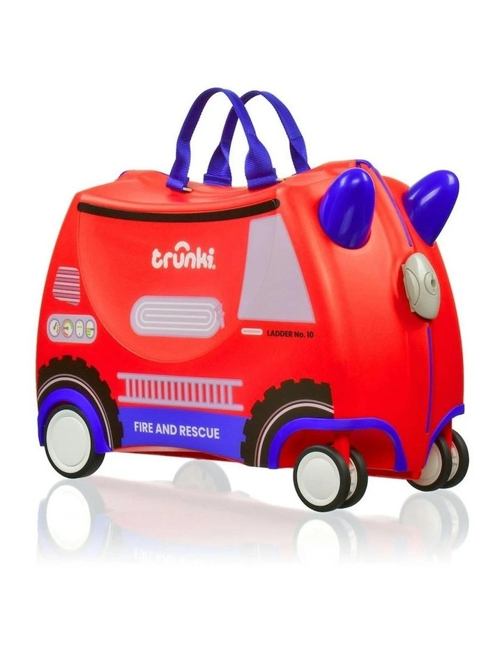 Glide Ride-on Luggage - Frank the Firetruck image 1
