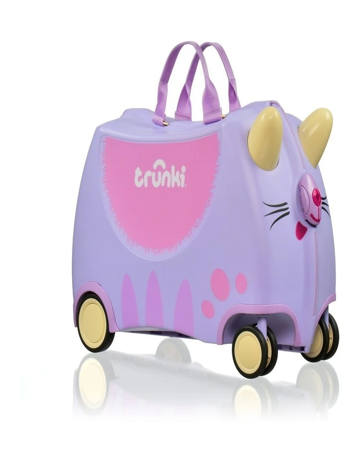 Trunki Glide Ride-on Luggage - Cassie the Cat image 2