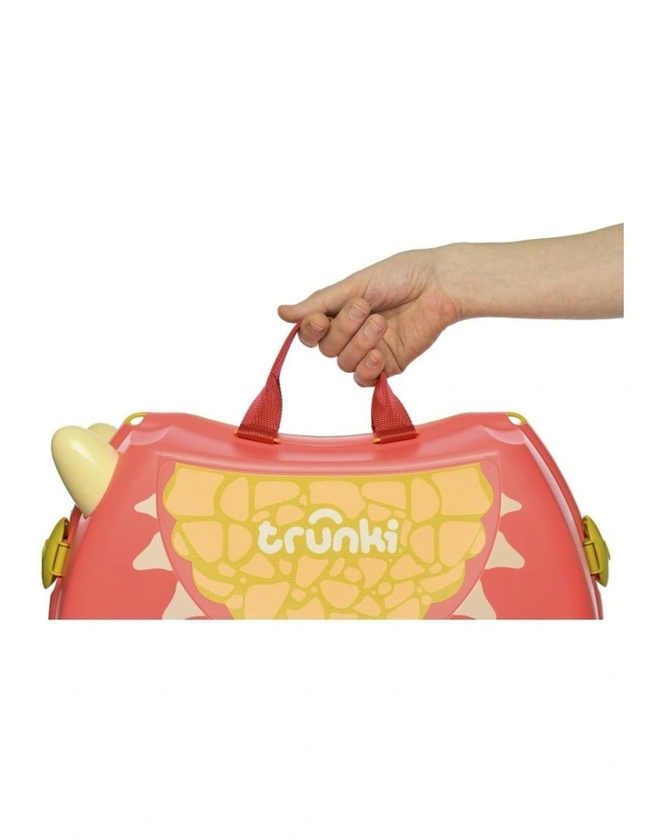 Dylan the Dragon Trunki Glide Ride-on Luggage Toy in Orange image 4