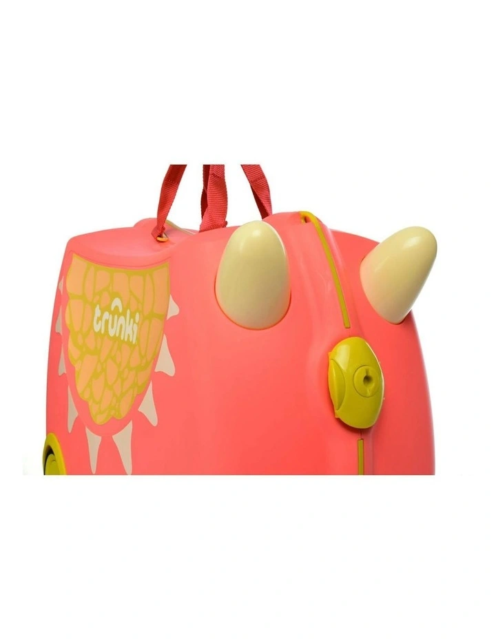 Dylan the Dragon Trunki Glide Ride-on Luggage Toy in Orange image 5