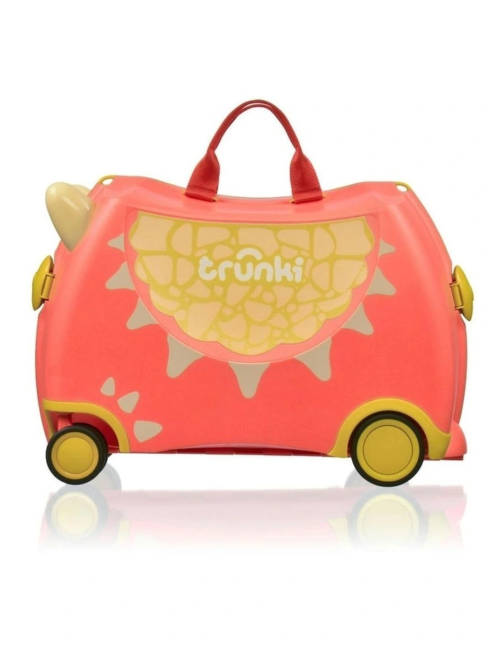 Dylan the Dragon Trunki Glide Ride-on Luggage Toy in Orange image 6