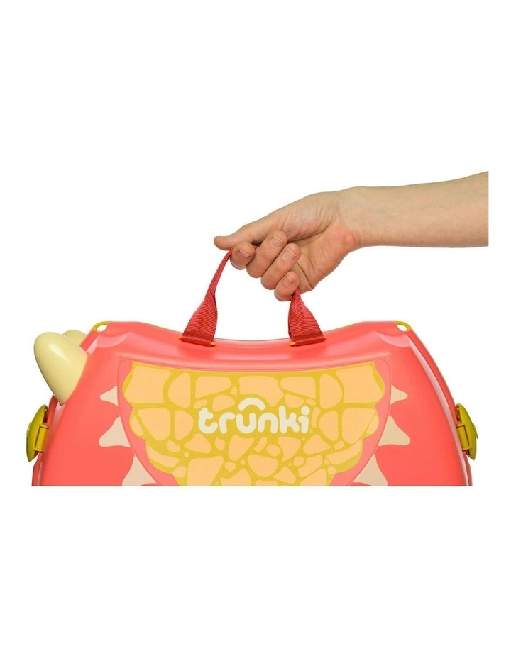 Dylan the Dragon Trunki Glide Ride-on Luggage Toy in Orange image 7