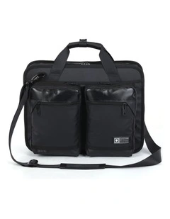 Swisswin Waterproof Laptop Briefcase Messenger Travel Work Bag Black