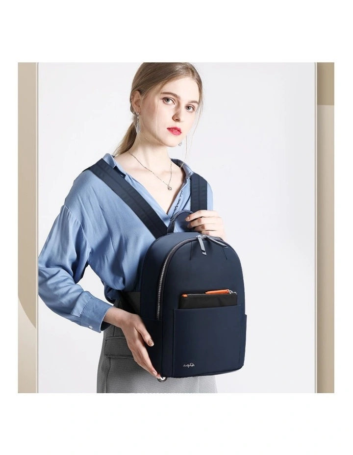 Waterproof Laptop Backpack Travel Business Work Bag Blue image 2
