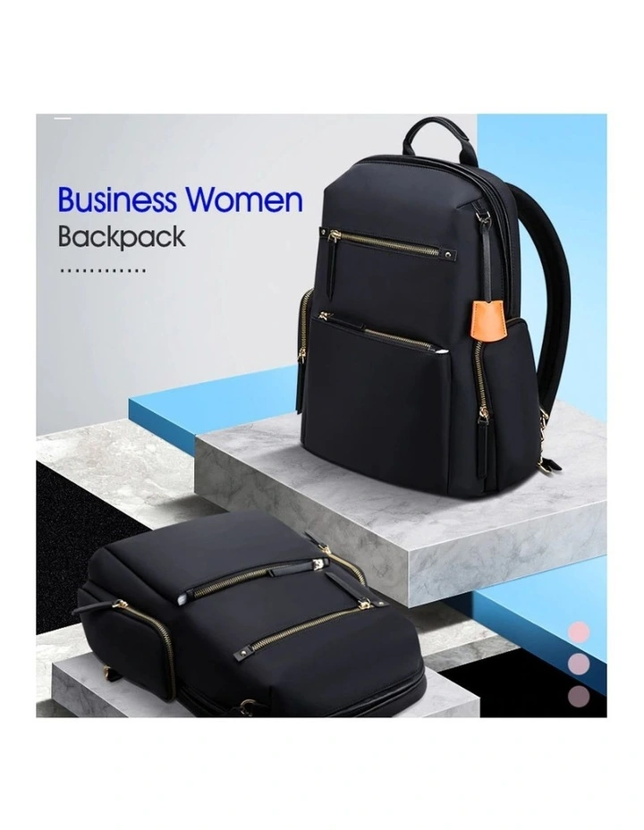 Waterproof 14 Laptop Backpack Travel Business Work Bag Black image 4