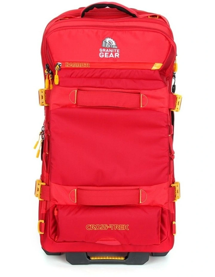 Wheeled Duffel Weekender Gym Travel Bag Red image 2