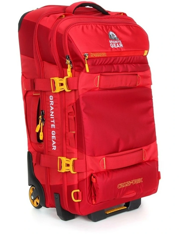 Wheeled Duffel Weekender Gym Travel Bag Red image 3