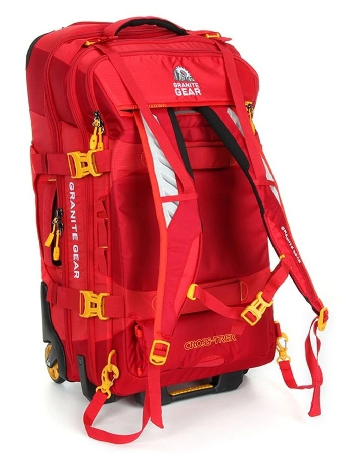 Wheeled Duffel Weekender Gym Travel Bag Red image 4