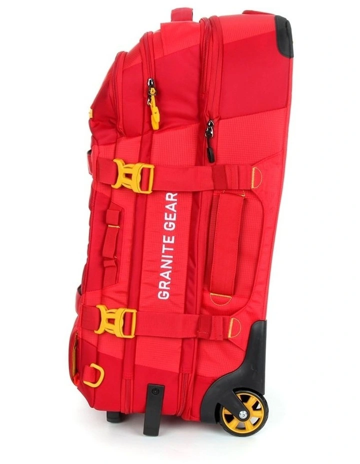 Wheeled Duffel Weekender Gym Travel Bag Red image 5