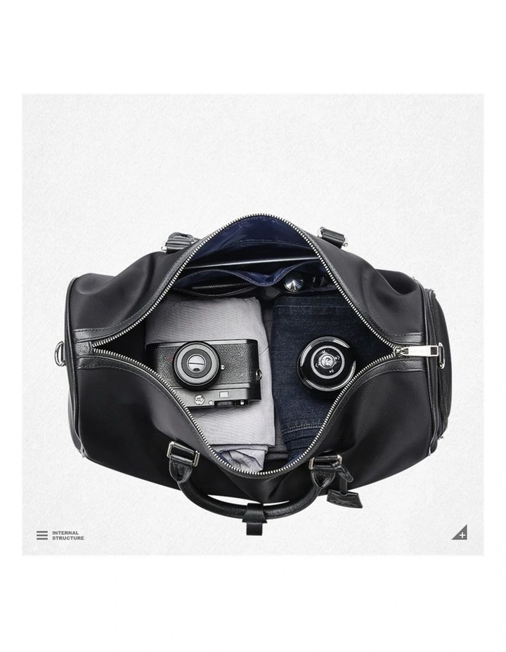 Waterproof Duffel Weekender Gym Travel Bag Black image 5