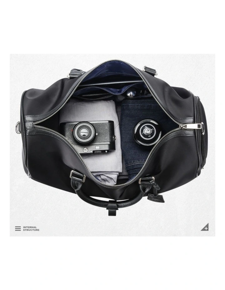 Waterproof Duffel Weekender Gym Travel Bag Black image 7