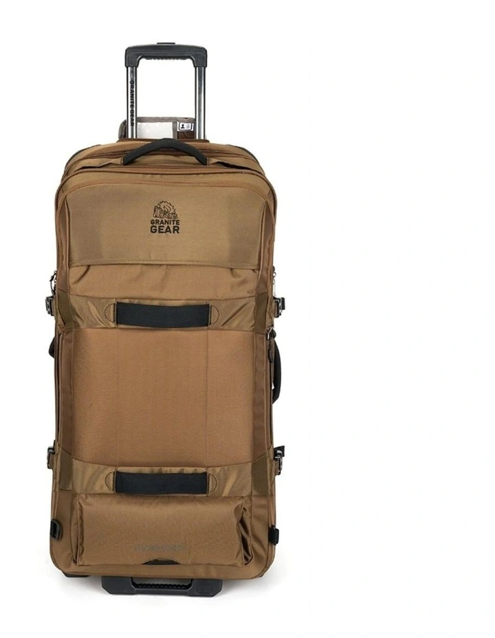 Wheeled Duffel Weekender Gym Travel Bag Brown image 2