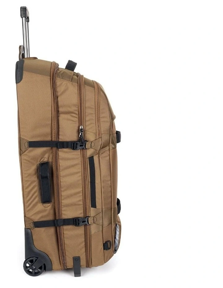 Wheeled Duffel Weekender Gym Travel Bag Brown image 3