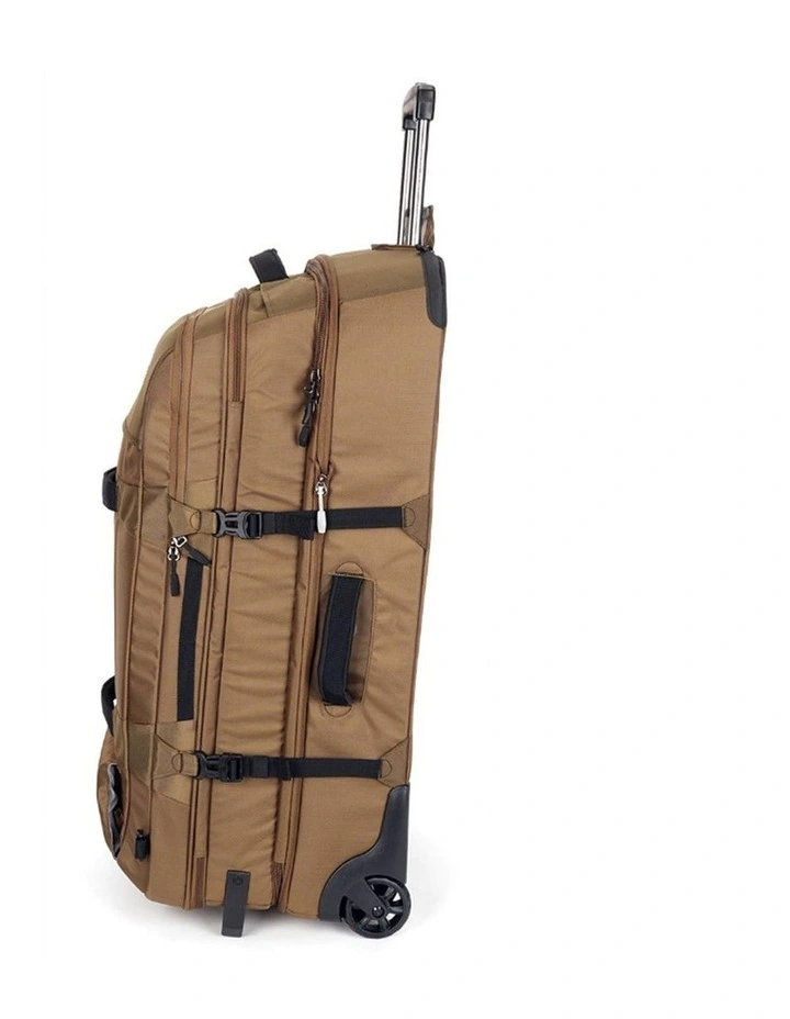 Wheeled Duffel Weekender Gym Travel Bag Brown image 4