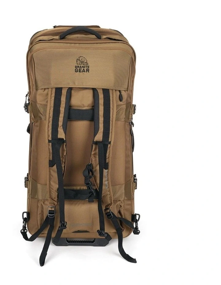 Wheeled Duffel Weekender Gym Travel Bag Brown image 5