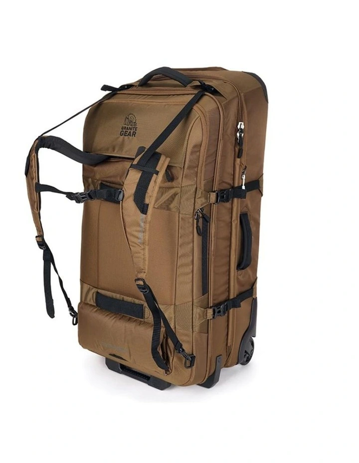 Wheeled Duffel Weekender Gym Travel Bag Brown image 6