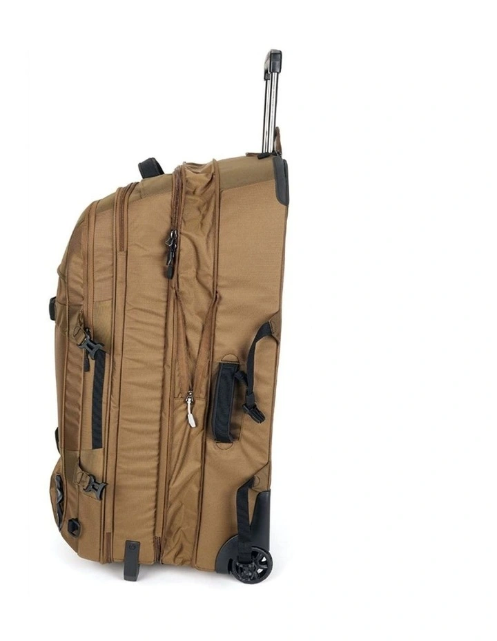 Wheeled Duffel Weekender Gym Travel Bag Brown image 7