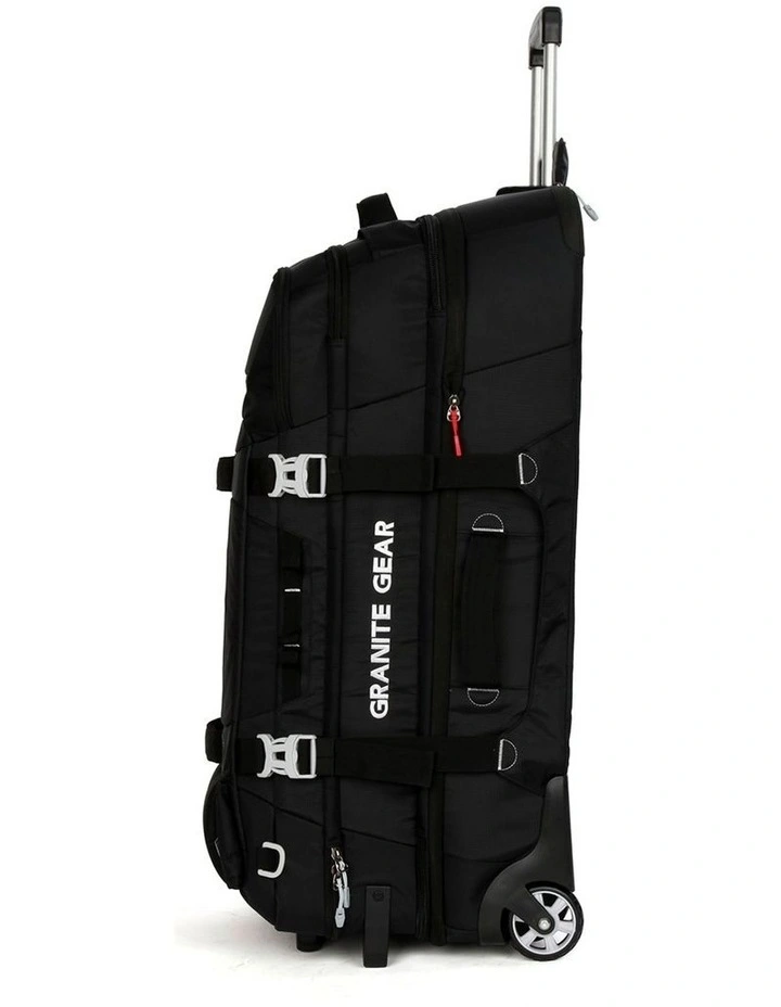 Wheeled Duffel Weekender Gym Travel Bag Black image 3