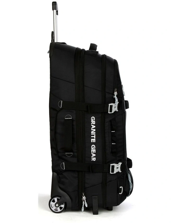 Wheeled Duffel Weekender Gym Travel Bag Black image 4