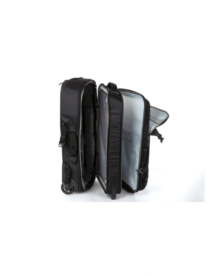Wheeled Duffel Weekender Gym Travel Bag Black image 7