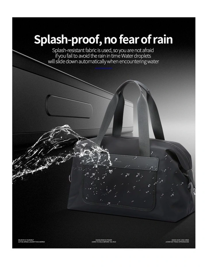 Bopai Waterproof Duffel Weekender Gym Travel Bag Black image 6