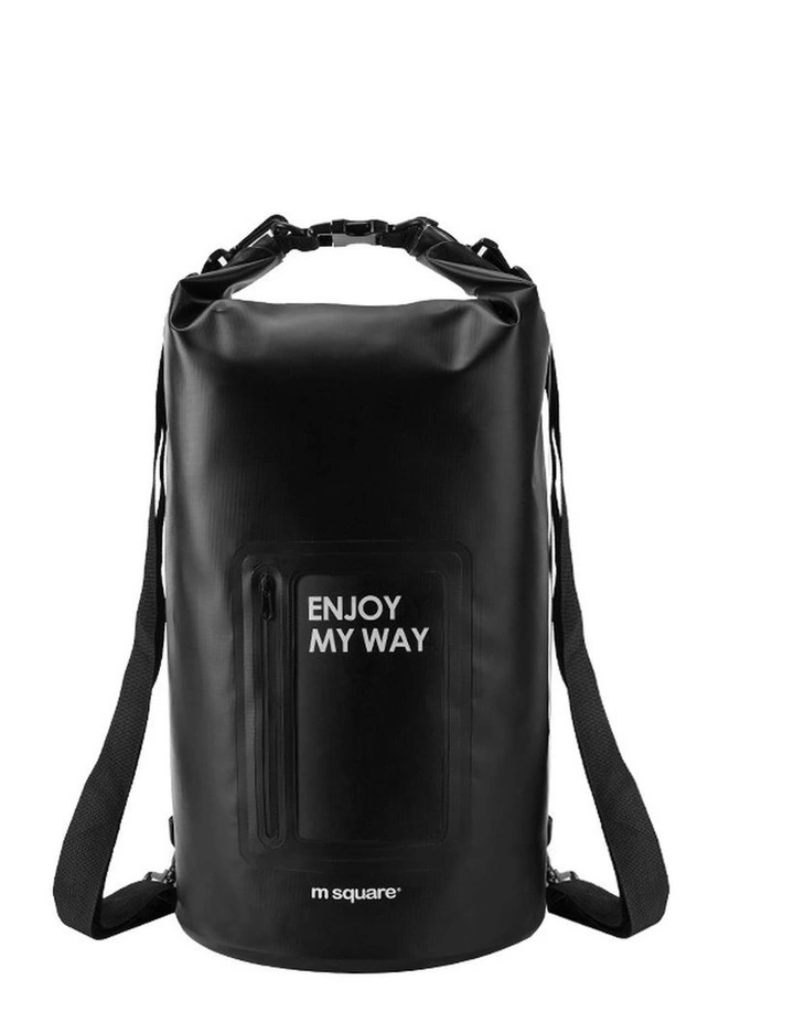 M Square Waterproof Duffel Weekender Gym Travel Bag Black image 1