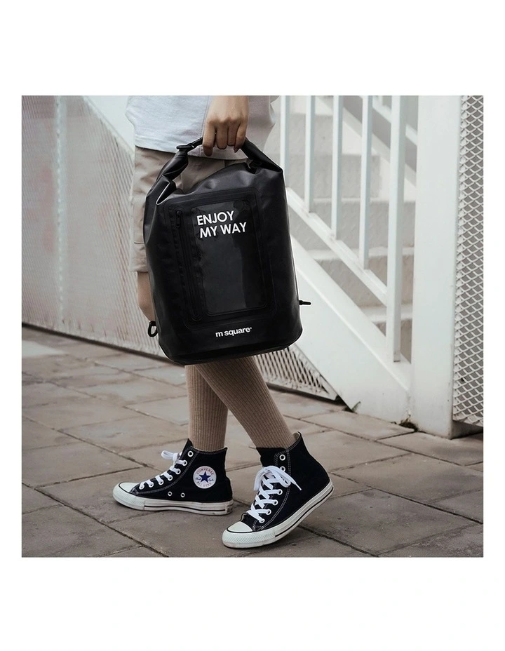 M Square Waterproof Duffel Weekender Gym Travel Bag Black image 6