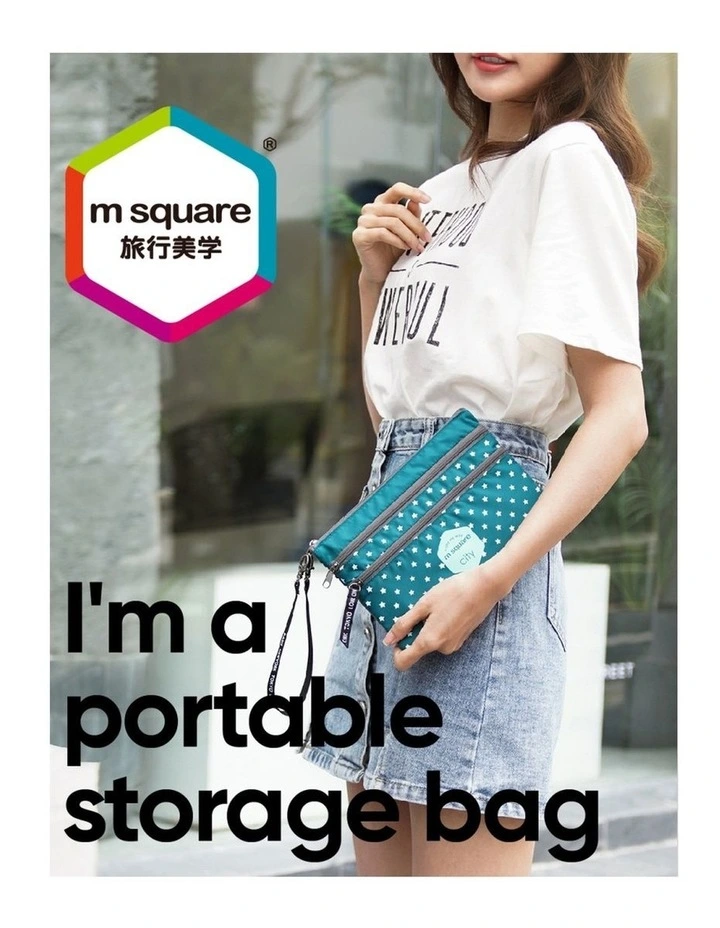 M Square Travel Pouch Organizer Accessory Black image 6