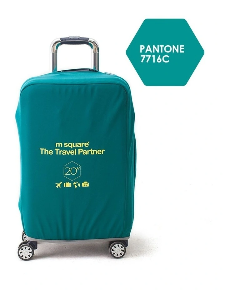 M Square Luggage Cover Protective Travel M Blue image 2