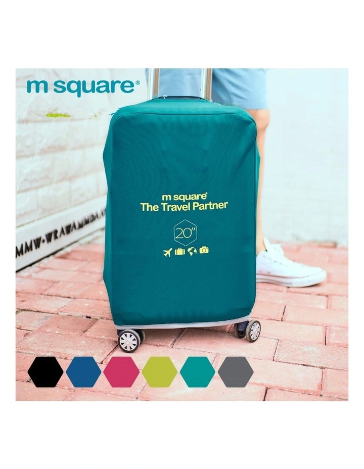 M Square Luggage Cover Protective Travel M Blue image 3