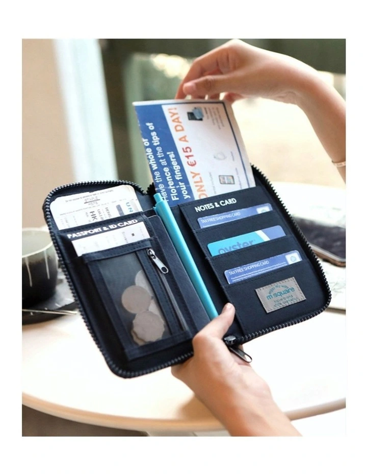 M Square Travel Pouch Organizer Accessory Blue image 6