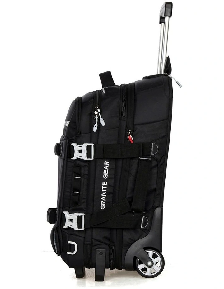 Granite Gear Wheeled Duffel Weekender Gym Travel Bag Black image 3