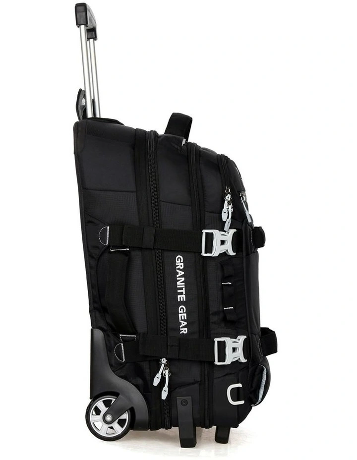Granite Gear Wheeled Duffel Weekender Gym Travel Bag Black image 4