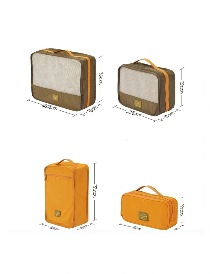 M Square Packing Cubes Travel Organiser Set Yellow image 6