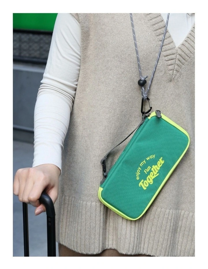 M Square Travel Pouch Organizer Accessory Green image 2